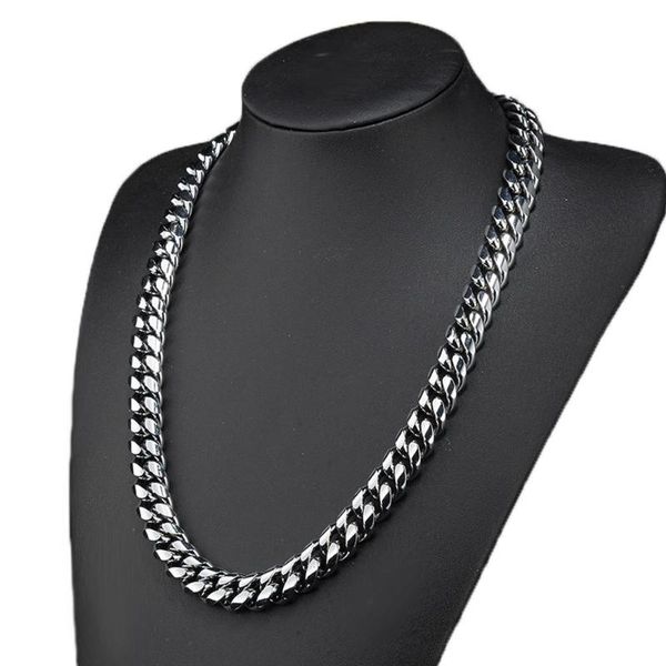 hip hop style 14mm miami cuban curb link chain stainless steel silver color men's hip hop link necklace or bracelet 7-40 inch
hip hop style 14mm miami cuban curb link chain stainless steel silver color men's hip hop link necklace or bracelet 7-40 inch