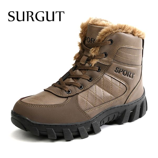 surgut 2020 winter snow men boots leather waterproof with fur plush warm male casual boots men working ankle size 39~48, Black
surgut 2020 winter snow men boots leather waterproof with fur plush warm male casual boots men working ankle size 39~48, Black