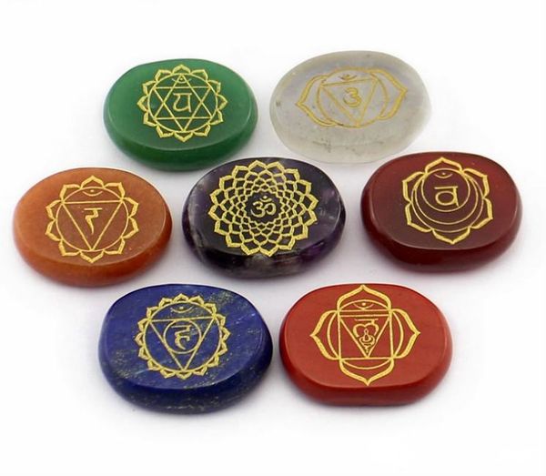 7pcs/set natural crystal reiki chakras healing stones multi color agate india 7 chakra stone and minerals arts and crafts
7pcs/set natural crystal reiki chakras healing stones multi color agate india 7 chakra stone and minerals arts and crafts