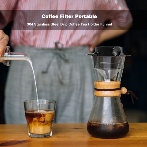 2021 coffee filter portable 304 stainless steel drip coffee tea holder funnel baskets reusable tea infuser and stand coffee dripper
2021 coffee filter portable 304 stainless steel drip coffee tea holder funnel baskets reusable tea infuser and stand coffee dripper