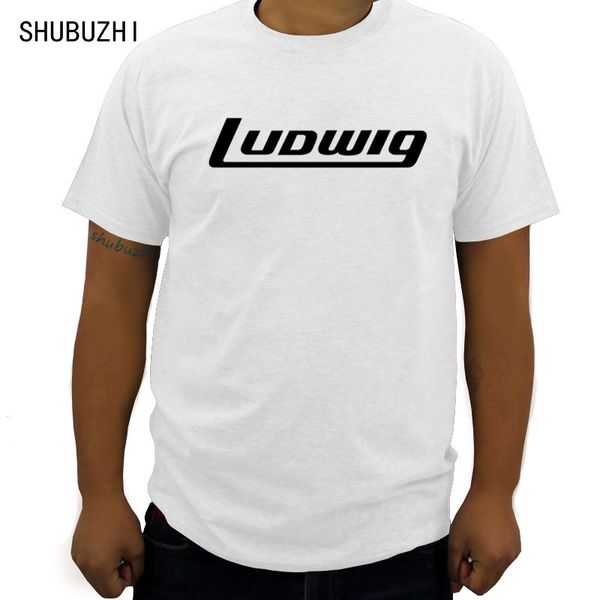 men brand tshirt ludwig drums music instrument t shirt for men t-shirt man anti-wrinkle o-neck tshirt for men