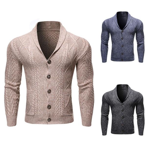 men casual sweater v-neck pullover men autumn slim fit long sleeve single breasted solid color shirt mes knitted pockets sweater, White;black
men casual sweater v-neck pullover men autumn slim fit long sleeve single breasted solid color shirt mes knitted pockets sweater, White;black