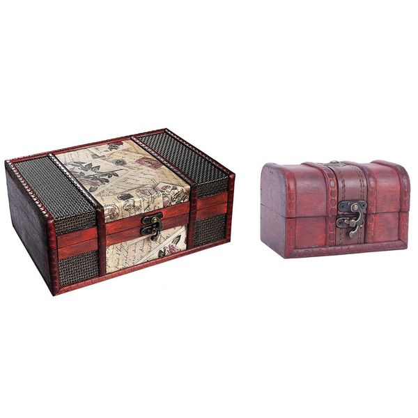 2 pcs jewelry necklace bracelet gifts box storage organizer wooden cases size-12 x 7.8 x 8cm & 23 16 9.5cm, Pink;blue
2 pcs jewelry necklace bracelet gifts box storage organizer wooden cases size-12 x 7.8 x 8cm & 23 16 9.5cm, Pink;blue