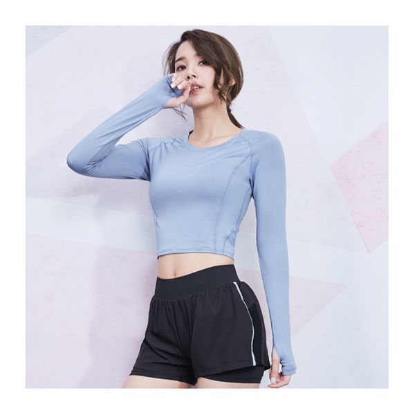 yoga long sleeve women fitness quick dry workout crop long tight training thin seamless shirts running shirt, White;red
yoga long sleeve women fitness quick dry workout crop long tight training thin seamless shirts running shirt, White;red