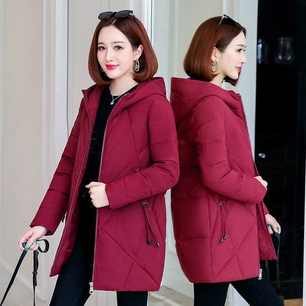 2020 new middle down jacket female middle aged foreign style down parka women winter parka coat, Black
2020 new middle down jacket female middle aged foreign style down parka women winter parka coat, Black