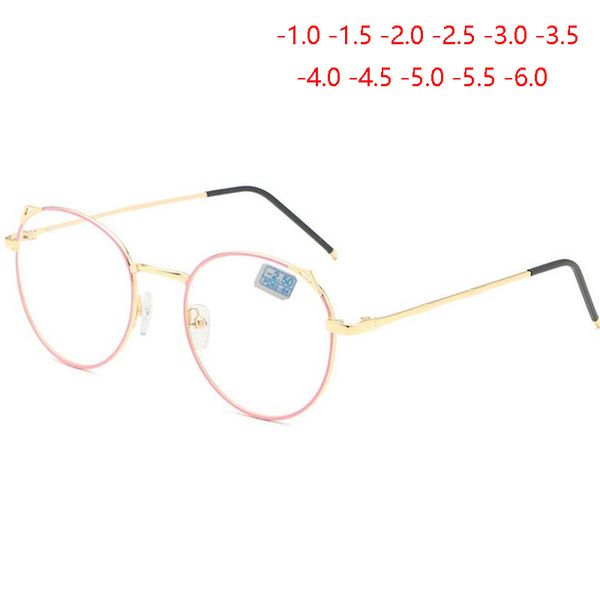blue film coating cat eye finished myopia glasses women brand designer metal nearsighted eyeglasses prescription -1.0 -1.5 to -6, White;black
blue film coating cat eye finished myopia glasses women brand designer metal nearsighted eyeglasses prescription -1.0 -1.5 to -6, White;black