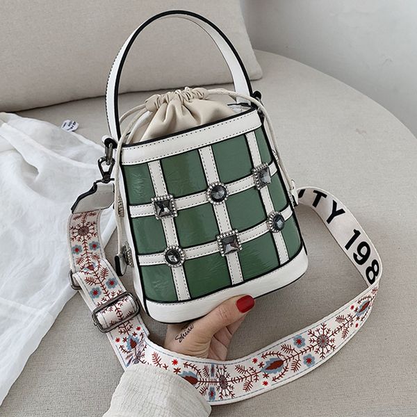 ansloth diamonds bucket bag brand women bag panelled mini handbag pu leather crossbody lady wide strap shoulder bags hps873
ansloth diamonds bucket bag brand women bag panelled mini handbag pu leather crossbody lady wide strap shoulder bags hps873