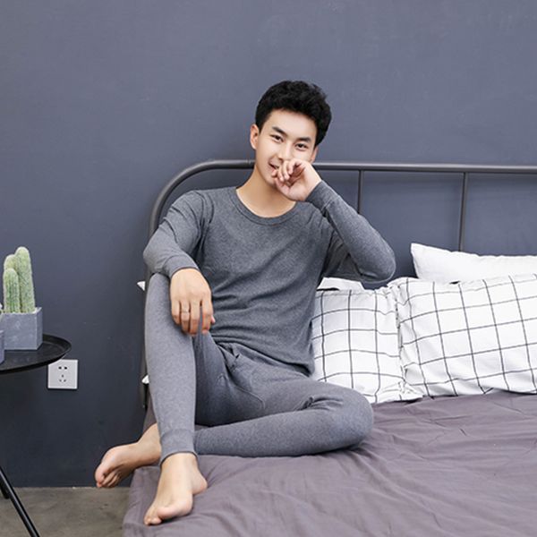 men's tracksuits casual man underwear middle collar medium pure color suit shirt + pants 2 piece set warm thick plus velvet clothes sui, Gray
men's tracksuits casual man underwear middle collar medium pure color suit shirt + pants 2 piece set warm thick plus velvet clothes sui, Gray