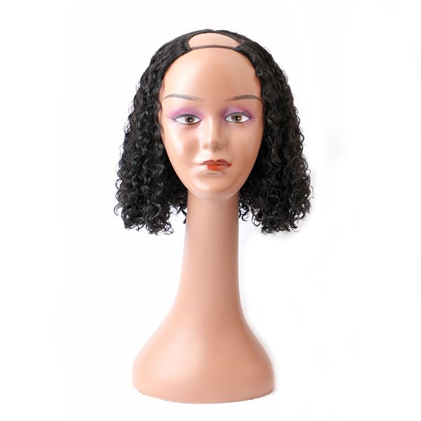 lace wigs shireen peruvian remy hair kinky curly short bob human u part for black women 2"x4", Black;brown
lace wigs shireen peruvian remy hair kinky curly short bob human u part for black women 2"x4", Black;brown