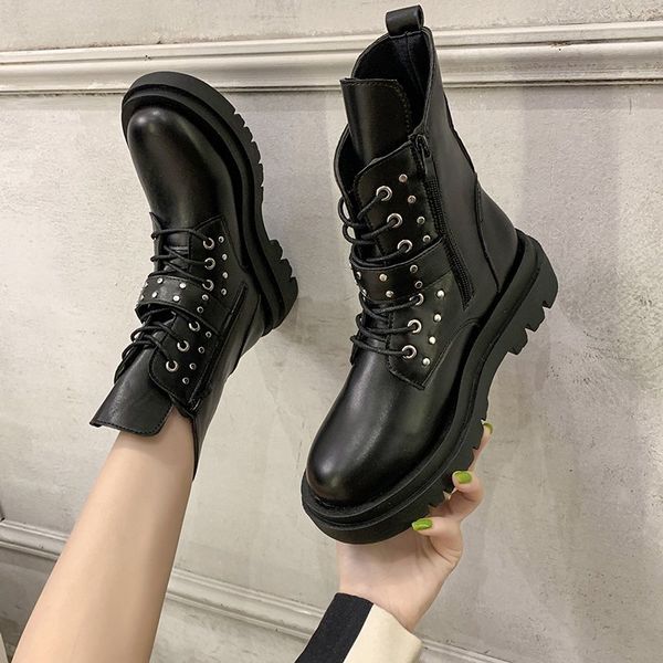boots женщины нью-2020 рок обувь женщина luxury дизайнерские пинетки ladies низкие каблуки пинетки круглый toe rubber езда моды, Black
boots женщины нью-2020 рок обувь женщина luxury дизайнерские пинетки ladies низкие каблуки пинетки круглый toe rubber езда моды, Black