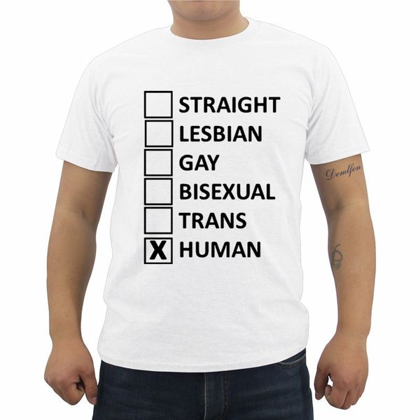 забавные straight лесбийская гей би транс human толерантность t-shirt лето мужская с коротким рукавом o-образным вырезом футболка прохладный
забавные straight лесбийская гей би транс human толерантность t-shirt лето мужская с коротким рукавом o-образным вырезом футболка прохладный