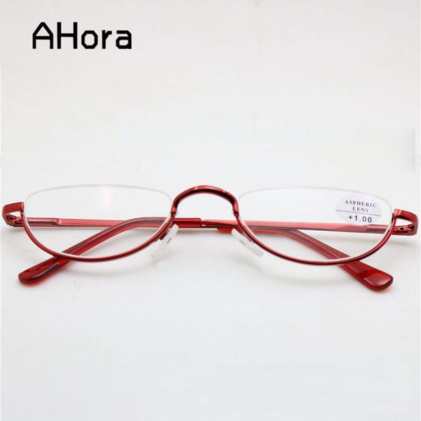 sunglasses ahora ultra-light metal reading glasses half frame cat eyes presbyopia eyeglasses+1.0+1.5+2.0+2.5+3.+3.5+4.0 eyewear unisex, White;black
sunglasses ahora ultra-light metal reading glasses half frame cat eyes presbyopia eyeglasses+1.0+1.5+2.0+2.5+3.+3.5+4.0 eyewear unisex, White;black