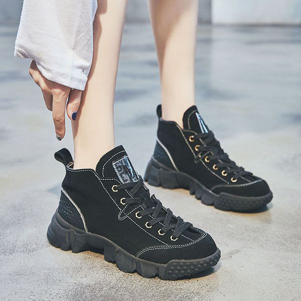 boots female british style chic short boots female thick with flat motorcycle children short tube tide, Black
boots female british style chic short boots female thick with flat motorcycle children short tube tide, Black