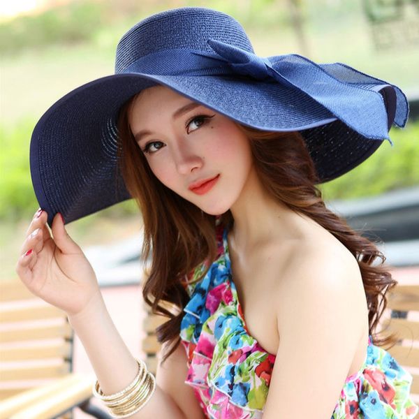newly women big bowknot floppy sun hat foldable straw wide brim summer beach cap do99, Blue;gray
newly women big bowknot floppy sun hat foldable straw wide brim summer beach cap do99, Blue;gray