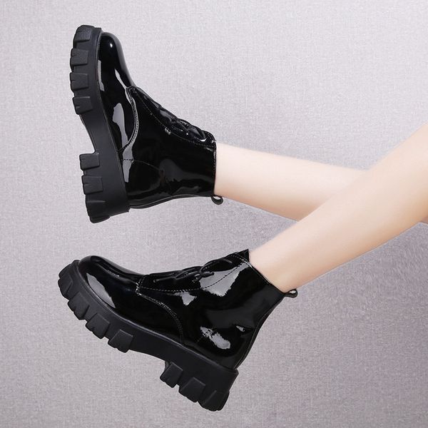 spring autumn patent leather ankle boots women motorcycle boots female shoes woman thick sole punk beige black eu 35-39
spring autumn patent leather ankle boots women motorcycle boots female shoes woman thick sole punk beige black eu 35-39