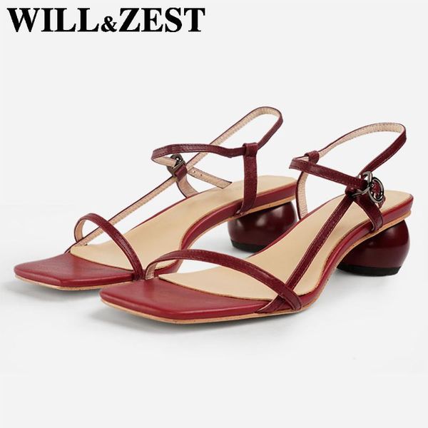 will&zest sandals women summer burgundy high heels chunky round ball heel footwear square toe lace up woman ladies shoes, Black
will&zest sandals women summer burgundy high heels chunky round ball heel footwear square toe lace up woman ladies shoes, Black