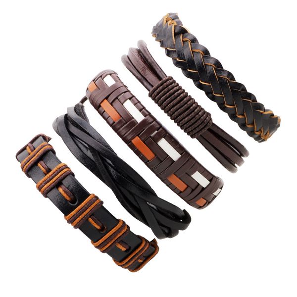 charm bracelets mix and match korean style five piece bracelet, hand made cowhide weave multiple combination bracelet mood, Golden;silver
charm bracelets mix and match korean style five piece bracelet, hand made cowhide weave multiple combination bracelet mood, Golden;silver