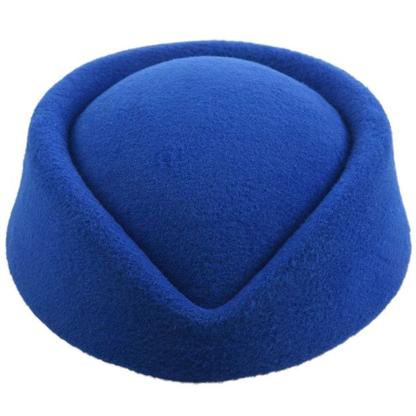 new elegant wool felt pillbox stewardess air hostesses beret hat party base cap, Blue;gray
new elegant wool felt pillbox stewardess air hostesses beret hat party base cap, Blue;gray