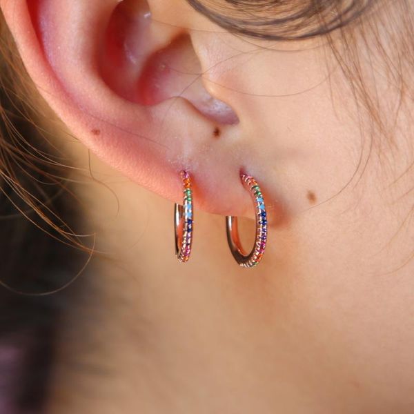 rose gold color half tiny delicate earring for women fashion jewelry party boucle d'oreille femme christmas gift rainbow cz pave, Golden;silver
rose gold color half tiny delicate earring for women fashion jewelry party boucle d'oreille femme christmas gift rainbow cz pave, Golden;silver