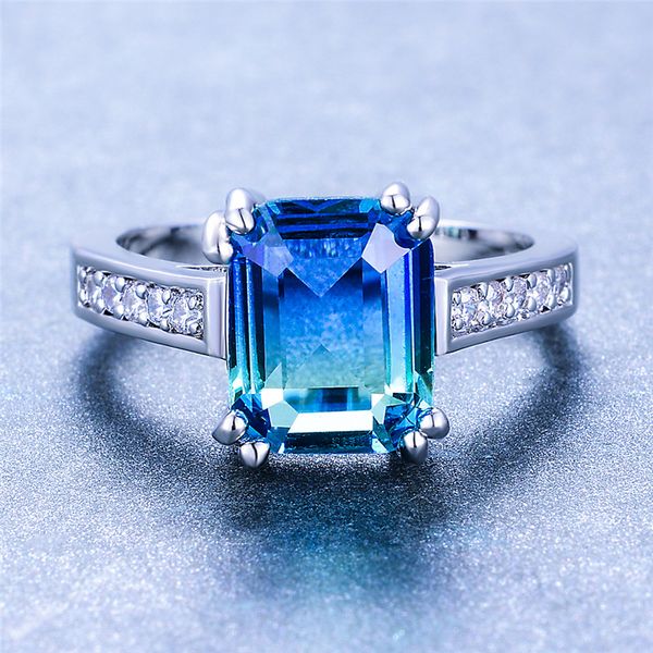wedding rings rectangle blue green crystal ring rainbow gradient zircon for women engagement jewelry female multicolor accessory, Slivery;golden
wedding rings rectangle blue green crystal ring rainbow gradient zircon for women engagement jewelry female multicolor accessory, Slivery;golden