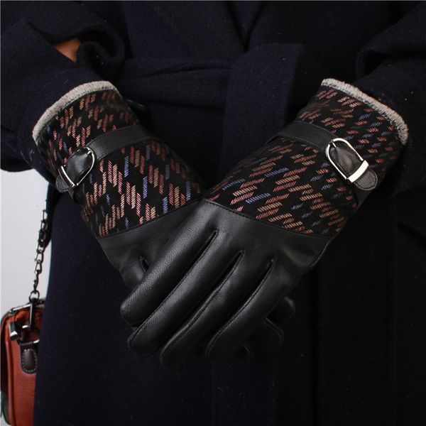 women' sheepskin gloves autumn winter new printing lady' metal button mittens warm plus velvet thicken female hand muff h3204, Blue;gray
women' sheepskin gloves autumn winter new printing lady' metal button mittens warm plus velvet thicken female hand muff h3204, Blue;gray