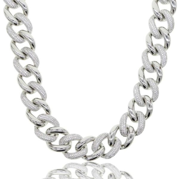 big heavy cuban chain silver color micro pave cz iced out bling chunky cuban necklace women 32+10cm, Golden;silver
big heavy cuban chain silver color micro pave cz iced out bling chunky cuban necklace women 32+10cm, Golden;silver