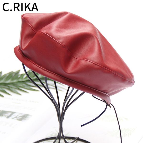 berets women autumn ainter pu leather solid beret hat female girls outdoor travel fashion vintage french baret, Blue;gray
berets women autumn ainter pu leather solid beret hat female girls outdoor travel fashion vintage french baret, Blue;gray