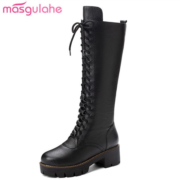 masgulahe knee high boots 2020 autumn winter boots for woman new round toe platform shoes genuine leather, Black
masgulahe knee high boots 2020 autumn winter boots for woman new round toe platform shoes genuine leather, Black