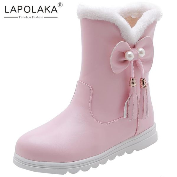 lapolaka 2020 new arrivals large size 28-40 warm winter boots woman shoes platform sweet bowtie shoes women boots, Black
lapolaka 2020 new arrivals large size 28-40 warm winter boots woman shoes platform sweet bowtie shoes women boots, Black