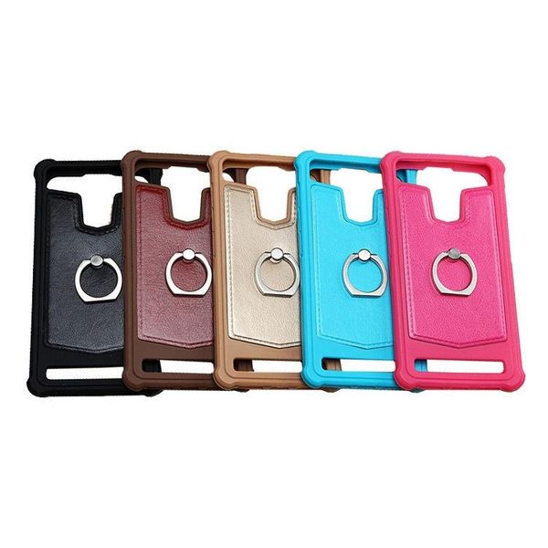 universal pu leather back cover soft silicone case for 4.5 4.7 5.0 5.5 5.7 inch mobile phone protector case with ring kickstand
universal pu leather back cover soft silicone case for 4.5 4.7 5.0 5.5 5.7 inch mobile phone protector case with ring kickstand