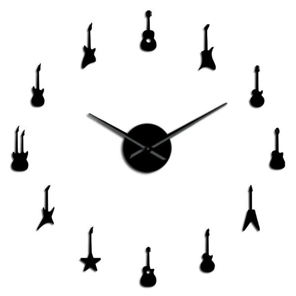 creative guitar variety music diy giant wall clock music room decor frameless big needles large clock rock roll guitar watch
creative guitar variety music diy giant wall clock music room decor frameless big needles large clock rock roll guitar watch
