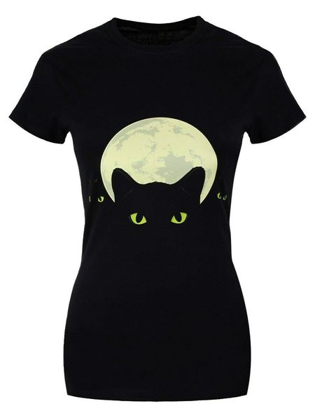 ladies t shirt men women glowing eyes black new funny tee shirt