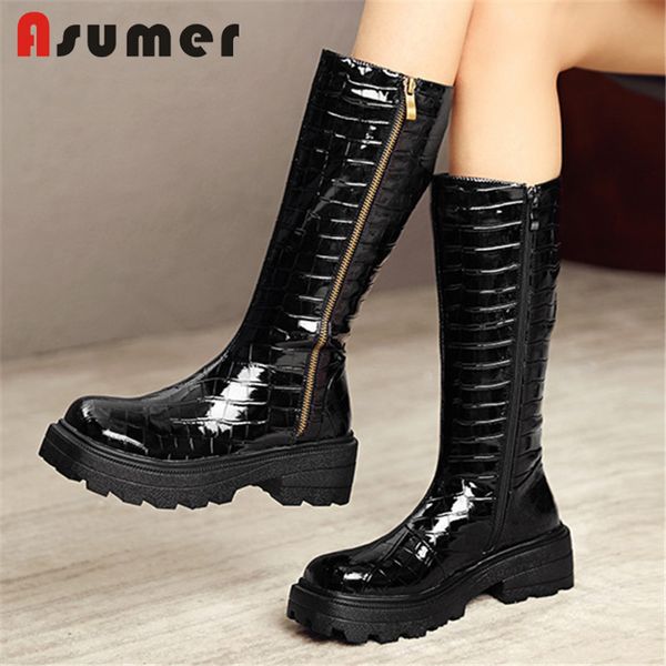 boots asumer vintage knee high 2021 est thick bottom casual shoes round toe stone pattern autumn winter women riding, Black
boots asumer vintage knee high 2021 est thick bottom casual shoes round toe stone pattern autumn winter women riding, Black
