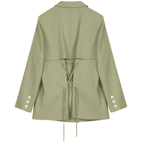 new back bandage design slim women's blazer jackets fashion double breasted daily office wearing female suit coat, Black;brown
new back bandage design slim women's blazer jackets fashion double breasted daily office wearing female suit coat, Black;brown