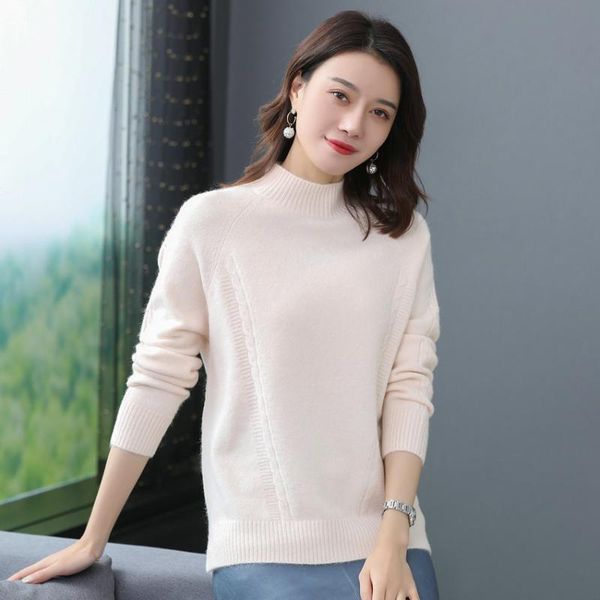 minimalist style woman cashmere sweater autumn winter soft warm woollen jumper mujer pull crew neck knitting jacquars sweaters, White;black
minimalist style woman cashmere sweater autumn winter soft warm woollen jumper mujer pull crew neck knitting jacquars sweaters, White;black
