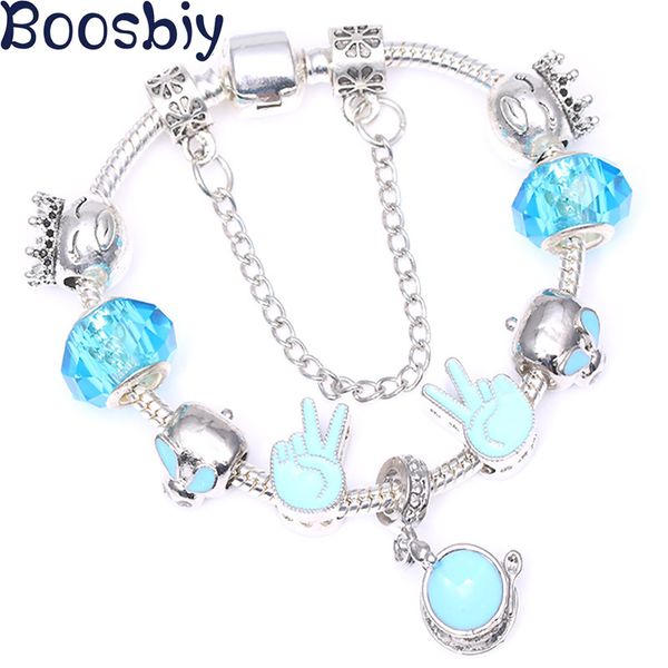 charm bracelets boosbiy vingate silver plated cartoon fine bracelet blue murano glass with snake chain for women jewelry gift, Golden;silver
charm bracelets boosbiy vingate silver plated cartoon fine bracelet blue murano glass with snake chain for women jewelry gift, Golden;silver