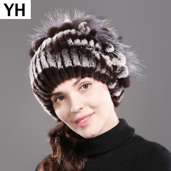 beanie/skull caps 2021 women's genuine rex fur hat winter beanies striped warm elastic knited real cap, Blue;gray
beanie/skull caps 2021 women's genuine rex fur hat winter beanies striped warm elastic knited real cap, Blue;gray