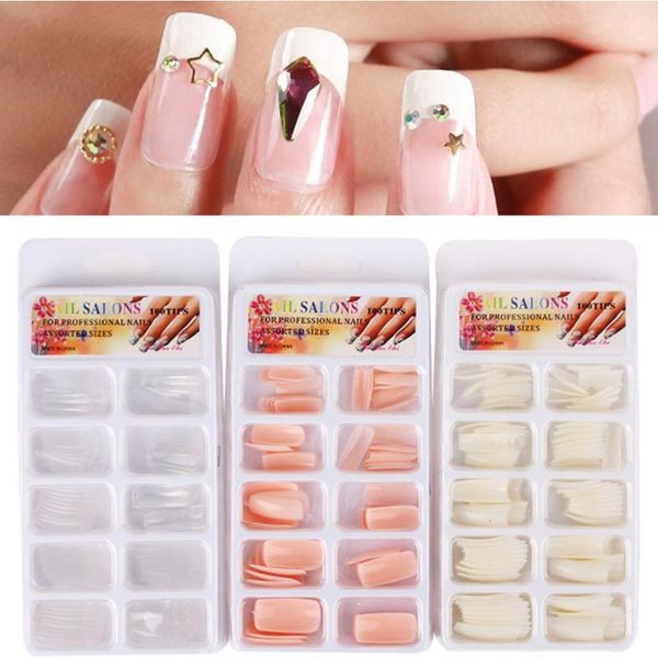 false nails 100pcs clear acrylic fake nail light pink french diy art squoval full wrap manicure product with glue sticker, Red;gold
false nails 100pcs clear acrylic fake nail light pink french diy art squoval full wrap manicure product with glue sticker, Red;gold