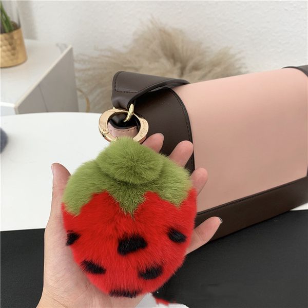 1pc red strawberry keychains key chain for women girl hair pendant simulated fruit cute car key holder ring, Silver
1pc red strawberry keychains key chain for women girl hair pendant simulated fruit cute car key holder ring, Silver