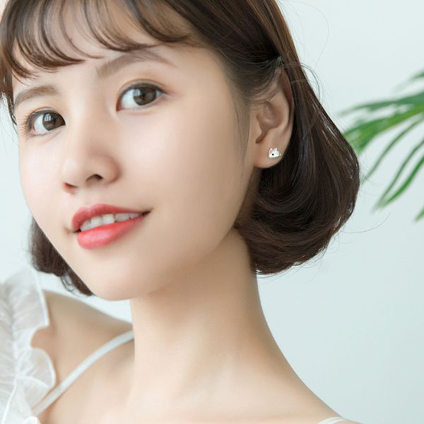 modian genuine 925 sterling silver lovely small mouse ear pin for women gift animal frosted stud earring korea style jewelry, Golden;silver
modian genuine 925 sterling silver lovely small mouse ear pin for women gift animal frosted stud earring korea style jewelry, Golden;silver