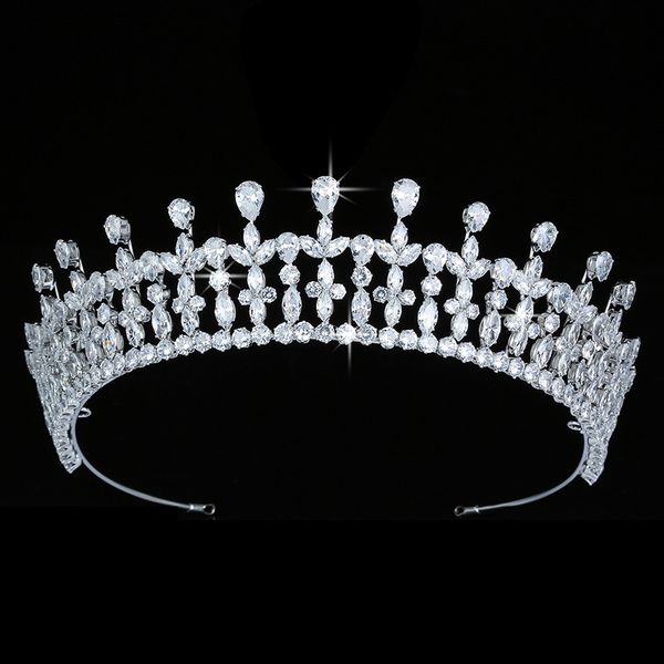 tiaras and crown hadiyana trendy plant design women wedding hair jewelry fashion party hair accessories zircon bc5610, Golden;silver
tiaras and crown hadiyana trendy plant design women wedding hair jewelry fashion party hair accessories zircon bc5610, Golden;silver