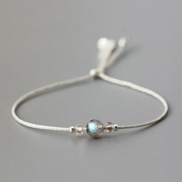 charm bracelets handmade moonstone bracelet thin rope with natural crystal 925 sterling silver beads personalized for women, Golden;silver
charm bracelets handmade moonstone bracelet thin rope with natural crystal 925 sterling silver beads personalized for women, Golden;silver