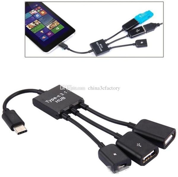 type c 3 in 1 otg hub usb 3.1 type-c to micro usb 2.0 power charging host otg hub cable adapter
type c 3 in 1 otg hub usb 3.1 type-c to micro usb 2.0 power charging host otg hub cable adapter