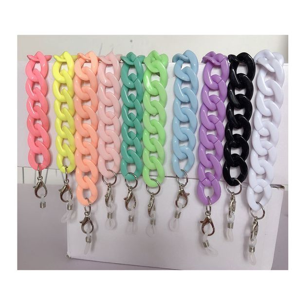 2020 chic wide acrylic eyeglasses chain color candy color glasses cord mask chain holder eyeglasses accessories, Silver
2020 chic wide acrylic eyeglasses chain color candy color glasses cord mask chain holder eyeglasses accessories, Silver