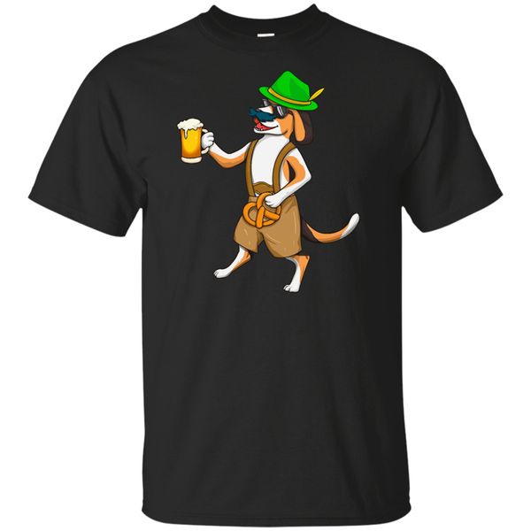 oktoberfest dog puppy beer mug pretzel funny short sleeve sleeve t-shirt gift harajuku tee shirt