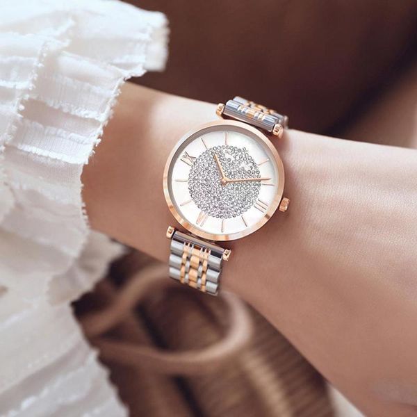 fashion casual women watch paved rhinestone roman numerals round dial alloy band analog ladies quartz wrist watches female gifts, Slivery;brown
fashion casual women watch paved rhinestone roman numerals round dial alloy band analog ladies quartz wrist watches female gifts, Slivery;brown