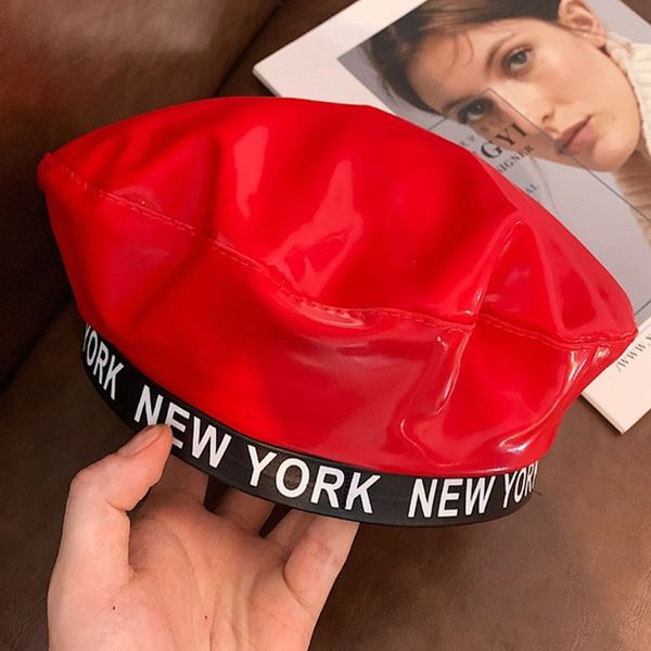 berets trendy reflective letter printed hats wild elegant texture painter for women fashion solid color holiday gift, Blue;gray
berets trendy reflective letter printed hats wild elegant texture painter for women fashion solid color holiday gift, Blue;gray