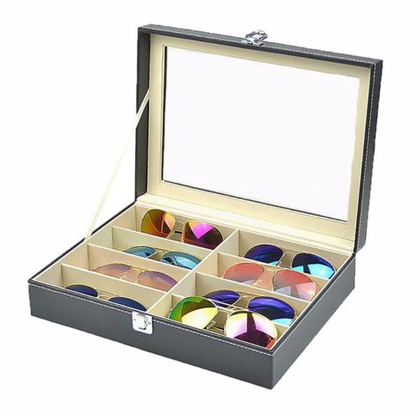 watch boxes & cases 8 grids box portable sunglasses organizer storage jewelry pu leather collection glasses display holder travel case, Black;blue
watch boxes & cases 8 grids box portable sunglasses organizer storage jewelry pu leather collection glasses display holder travel case, Black;blue