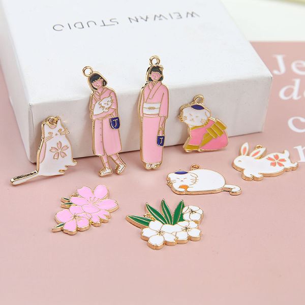 charms mrhuang 10pcs/pack girl cat flower enamel diy bracelet necklace jewelry accessory craft japan, Bronze;silver
charms mrhuang 10pcs/pack girl cat flower enamel diy bracelet necklace jewelry accessory craft japan, Bronze;silver