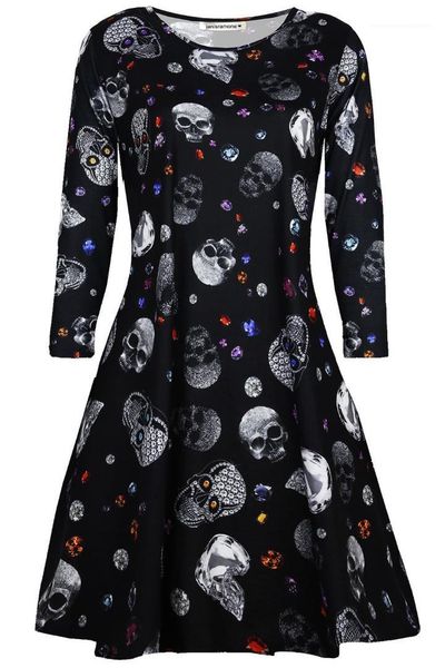 dress crew neck long sleeve casual dresses ladies fashion clothing women halloween party, Black;gray
dress crew neck long sleeve casual dresses ladies fashion clothing women halloween party, Black;gray